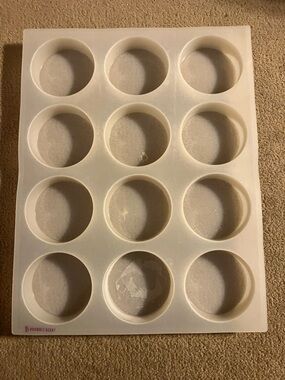 White Silicone Mold Tray for Soap or Candles